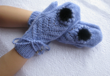 Как сшить теплые носки из старого свитера