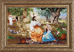 Вышивка МК-120 Христос у Марфы и Марии. 1886