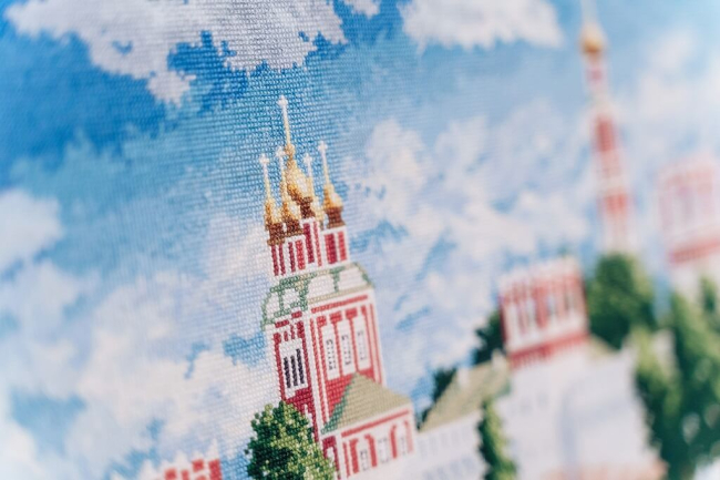 Набір для вишивання хрестиком Москва. Новодевичий монастырь 40 х 40см